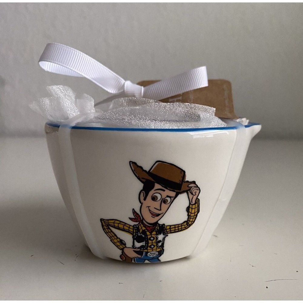 Rae Dunn Toy Story Pixar Measuring Cups Woody‎ Buzz Aliens Jesse Ceramic NEW